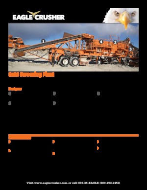 Impianti mobili di setacciatura Eagle Crusher 6X20