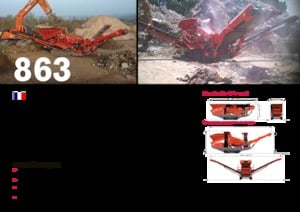 Impianti mobili di setacciatura Terex-Finlay 863+