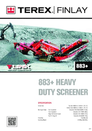 Impianti mobili di setacciatura Terex-Finlay 883+