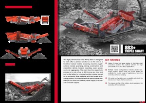 Impianti mobili di setacciatura Terex-Finlay 883+ Triple Shaft