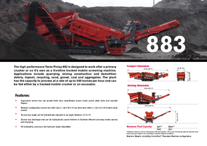 Impianti mobili di setacciatura Terex-Finlay 883 Reclaimer