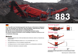 Impianti mobili di setacciatura Terex-Finlay 883 Reclaimer