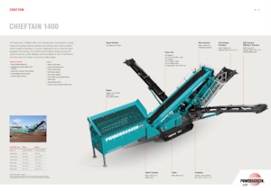 Impianti mobili di setacciatura Powerscreen Chieftain 1400