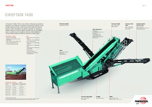 Impianti mobili di setacciatura Powerscreen Chieftain 1400