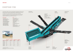 Impianti mobili di setacciatura Powerscreen Chieftain 1700