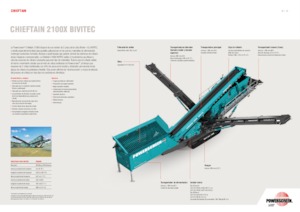Impianti mobili di setacciatura Powerscreen Chieftain 2100X Bivitec