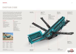 Impianti mobili di setacciatura Powerscreen Chieftain 2100X