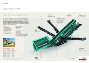 Impianti mobili di setacciatura Powerscreen Chieftain 2100X