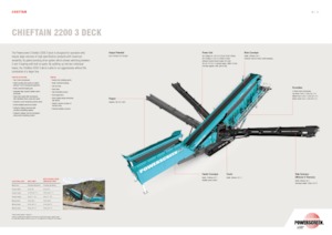 Impianti mobili di setacciatura Powerscreen Chieftain 2200 3 Deck