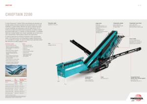 Impianti mobili di setacciatura Powerscreen Chieftain 2200
