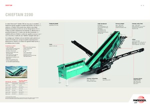 Impianti mobili di setacciatura Powerscreen Chieftain 2200