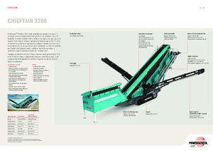 Impianti mobili di setacciatura Powerscreen Chieftain 2200