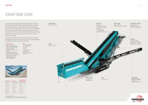 Impianti mobili di setacciatura Powerscreen Chieftain 2200