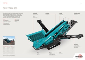 Impianti mobili di setacciatura Powerscreen Chieftain 400