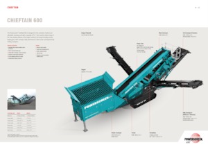 Impianti mobili di setacciatura Powerscreen Chieftain 600