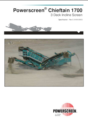 Impianti mobili di setacciatura Powerscreen Chieftain 1700 3 Deck