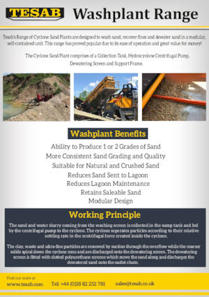 Impianti mobili di setacciatura Tesab DSP150 