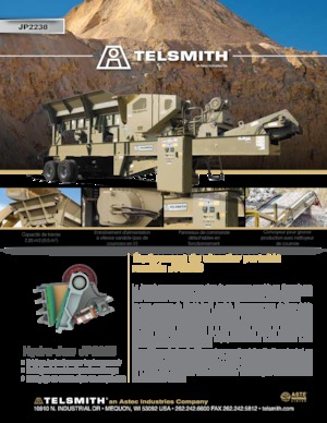 Impianti mobili di setacciatura Telsmith JP2238