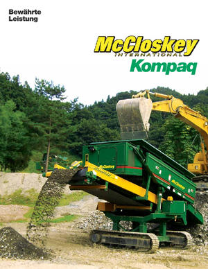 Impianti mobili di setacciatura McCloskey Kompaq