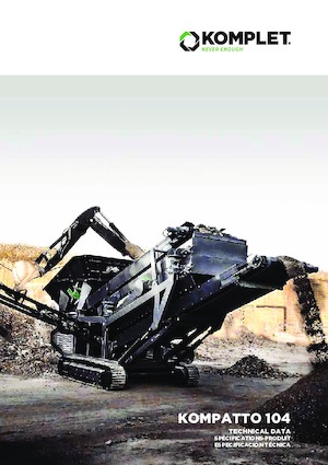 Impianti mobili di setacciatura Komplet KOMPATTO 104