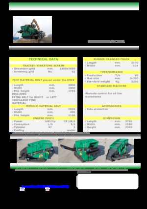 Impianti mobili di setacciatura Komplet Kompatto SC 221 
