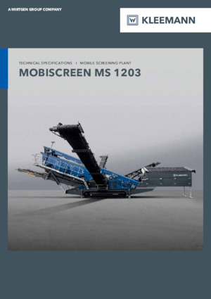 Impianti mobili di setacciatura Kleemann MS 1203