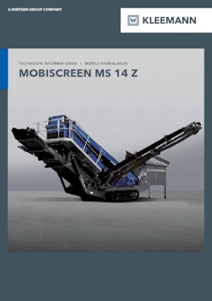 Impianti mobili di setacciatura Kleemann MS 14 Z