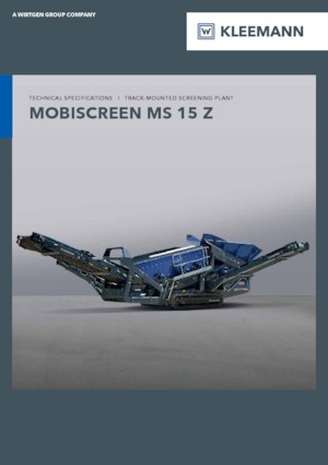 Impianti mobili di setacciatura Kleemann MS 15 Z