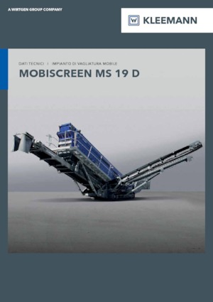 Impianti mobili di setacciatura Kleemann MS 19 D