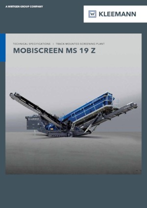 Impianti mobili di setacciatura Kleemann MS 19 Z