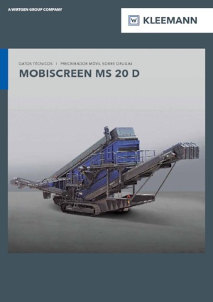 Impianti mobili di setacciatura Kleemann MS 20 D