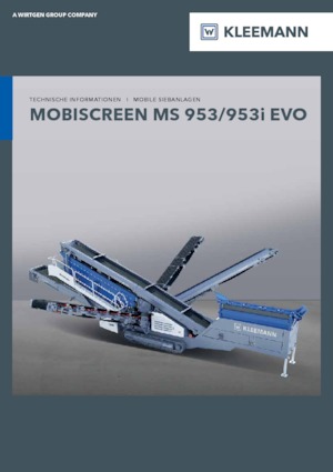 Impianti mobili di setacciatura Kleemann MS 953i EVO