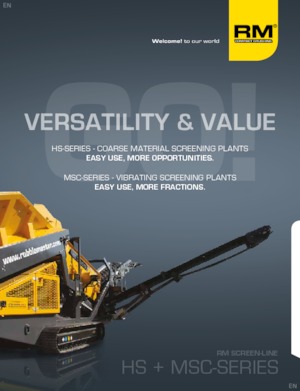 Impianti mobili di setacciatura Rubble Master MSC 8500M-3D