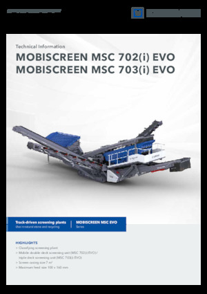 Impianti mobili di setacciatura Kleemann MSC 703i EVO