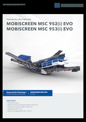 Impianti mobili di setacciatura Kleemann MSC 952i EVO