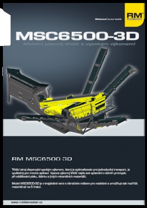 Impianti mobili di setacciatura Rubble Master MSC 6500-3D