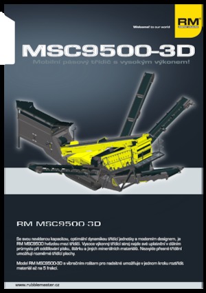 Impianti mobili di setacciatura Rubble Master MSC9500-3D