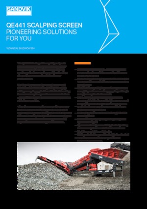 Impianti mobili di setacciatura Sandvik QE441
