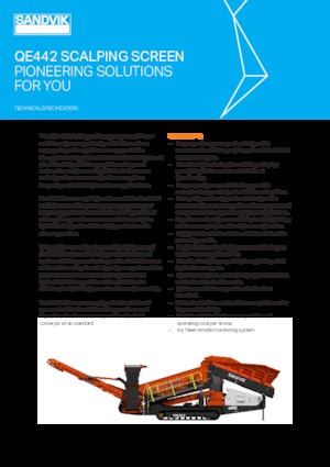 Impianti mobili di setacciatura Sandvik QE442 FFMS