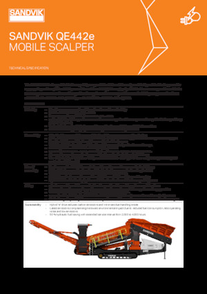 Impianti mobili di setacciatura Sandvik QE442e