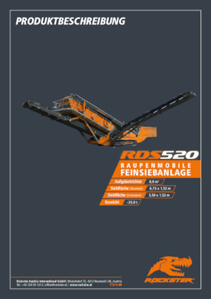 Impianti mobili di setacciatura Rockster RDS520