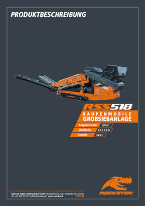 Impianti mobili di setacciatura Rockster RSS518