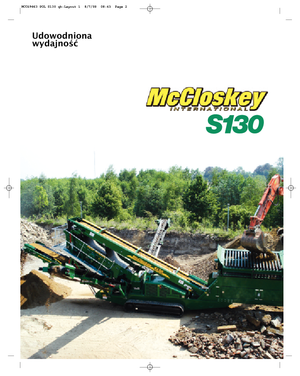 Impianti mobili di setacciatura McCloskey S130 3-Deck