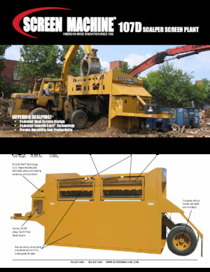 Impianti mobili di setacciatura Screen Machine Industries  Scalper 107D