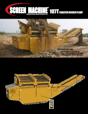 Impianti mobili di setacciatura Screen Machine Industries  Scalper 107T