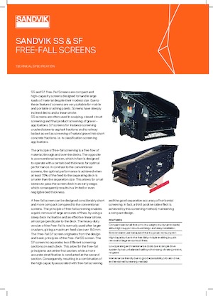 Impianti mobili di setacciatura Sandvik SF1443