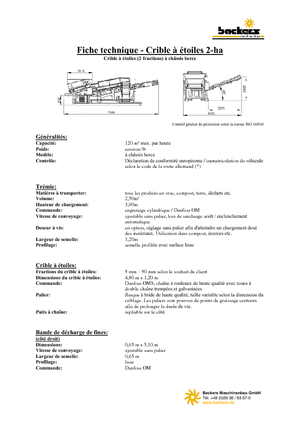 Impianti mobili di setacciatura Backers 2-ha