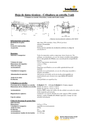 Impianti mobili di setacciatura Backers Sternsieb 3-mb