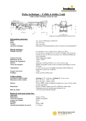 Impianti mobili di setacciatura Backers Sternsieb 3-mb
