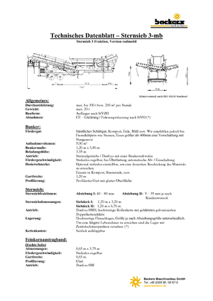 Impianti mobili di setacciatura Backers Sternsieb 3-mb
